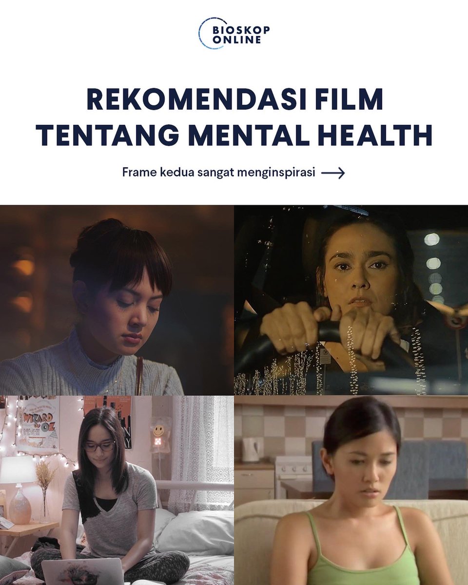 BioskoponlineID's tweet photo. Tau film-film ini? Kalian keren.

Soalnya, semua film ini ngangkat isu kesehatan mental dan punya pesan moral yang ngena banget. Pas buat ditonton, biar kita semua terus inget buat jaga kesehatan mental~ https://t.co/8lTFKfRzBa