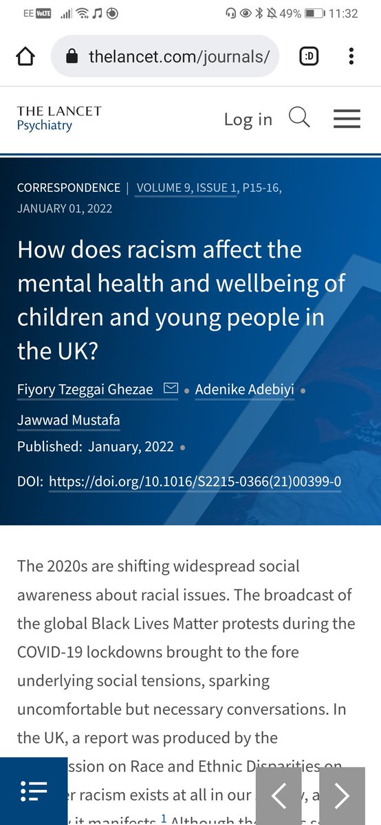It all started with an internship and now look! Thank you <a href="/EmergingMindsUK/">Emerging Minds Network</a> <a href="/Cathy_Creswell/">Cathy Creswell 💙</a>

Myself, <a href="/NikkiBiyi/">Nikki Adebiyi</a> and Jawwad wrote a correspondence article for  @TheLancetPsych and it is now live ahead of publication in their January edition 

thelancet.com/journals/lanps…