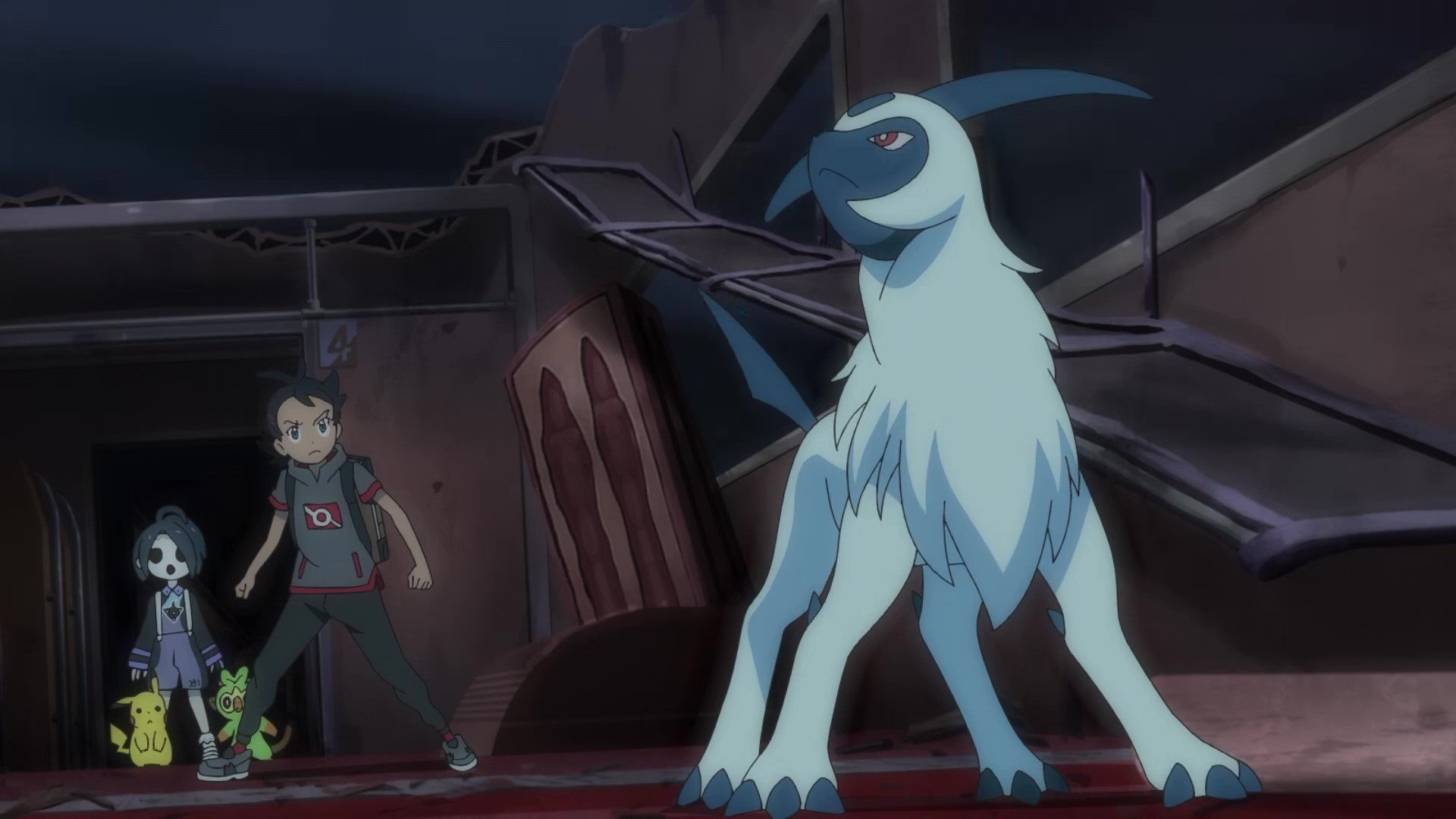 アニメ ポケットモンスター 公式 アニポケ ハイライト 怖くてぶきみなゴースト列車 暴れる ミカルゲ を元に戻すために サトシの ゲンガー とゴウの アブソル が大活躍でした ともあれ 無事ラテラルタウンに到着して 良かったです