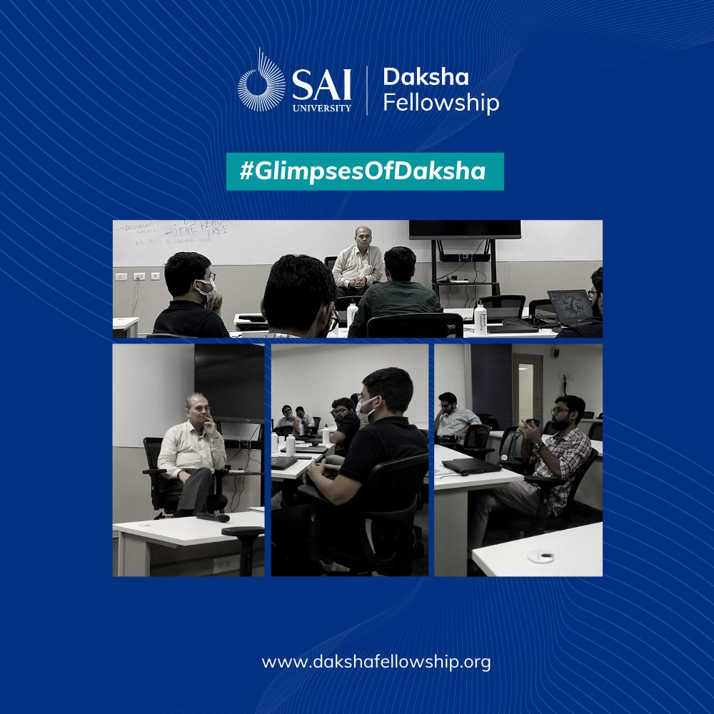 Our fellows had an interacting session with Dr. Jamshed Bharucha, Vice-Chancellor, SaiU, and discussed the year ahead, the Curricula, the student life, and more.

#DakshaFellowship #DakshaFellows #GlimpsesOfDaksha