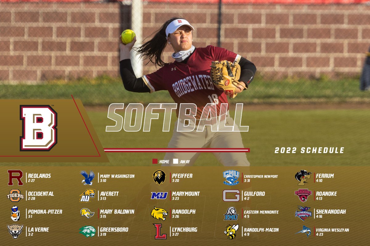 Up next in our spring sport schedule reveals is <a href="/Bh2osoftball/">Bridgewater Softball</a> 🥎

Click the link below for more information on what 2022 has in store for the Eagles! #BleedCrimson #GoForGold 

🔗 bit.ly/31UyrSZ
