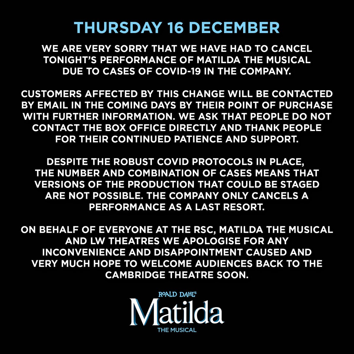 Matilda The Musical tweet media