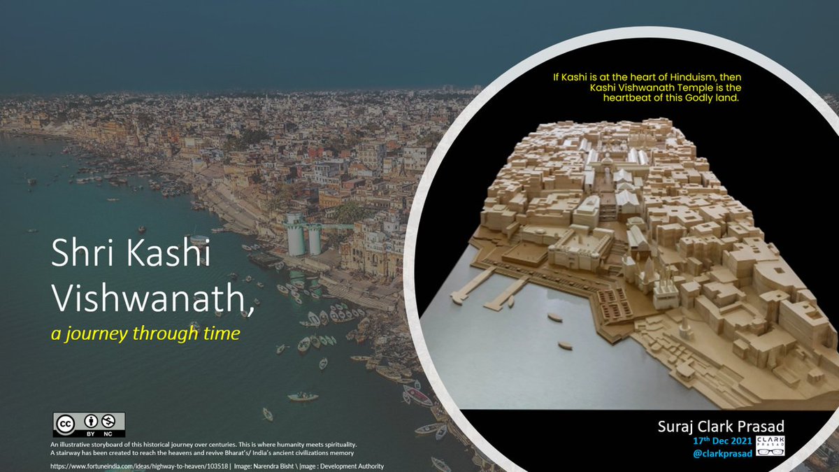 clarkprasad's tweet photo. 12th Dec 2021, a new heartbeat for Hinduism. I have tried to recreate the journey of history of Kashi and Shri Vishwanath.
#JaiShiv #Shamboo #KashiVishwanathDham #Kashi Thank you @narendramodi @narendramodi_in for your vision.
@Tejasvi_Surya 
Let us go back in time... https://t.co/gn7BoNzgmY