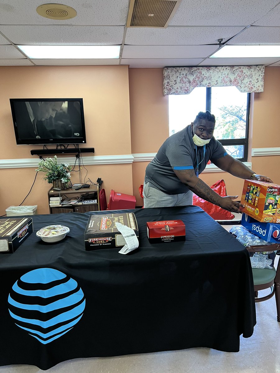 Prime AT&amp;T is showing thanks to all the Nurses at the Norfolk Health &amp; Rehabilitation Center! RSM's Monty &amp; Kisha get all credit for setting it up and getting the word out about FirstNet! #LifeAtAtt #ServeFirst #HealthcareFirstNet