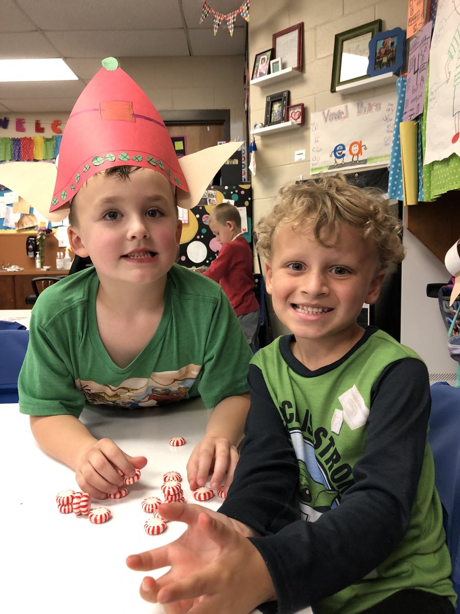 wise_elementary's tweet photo. Today at Wise we had several elves come to visit. 
Some of the elves were caught playing elf games like stack the peppermints. 
#elfontheshelf #ELF #elfgames https://t.co/d6GRrpHA7A