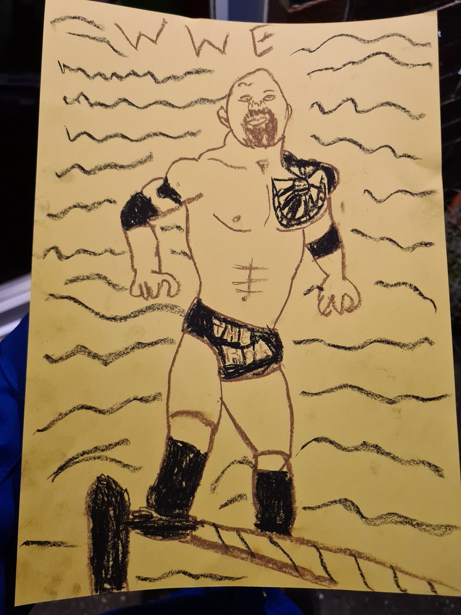 If ya smeeeeelllllllllll what @TheRock is cookin'! Drawn by my 11yr old son Taylor. #THEROCK