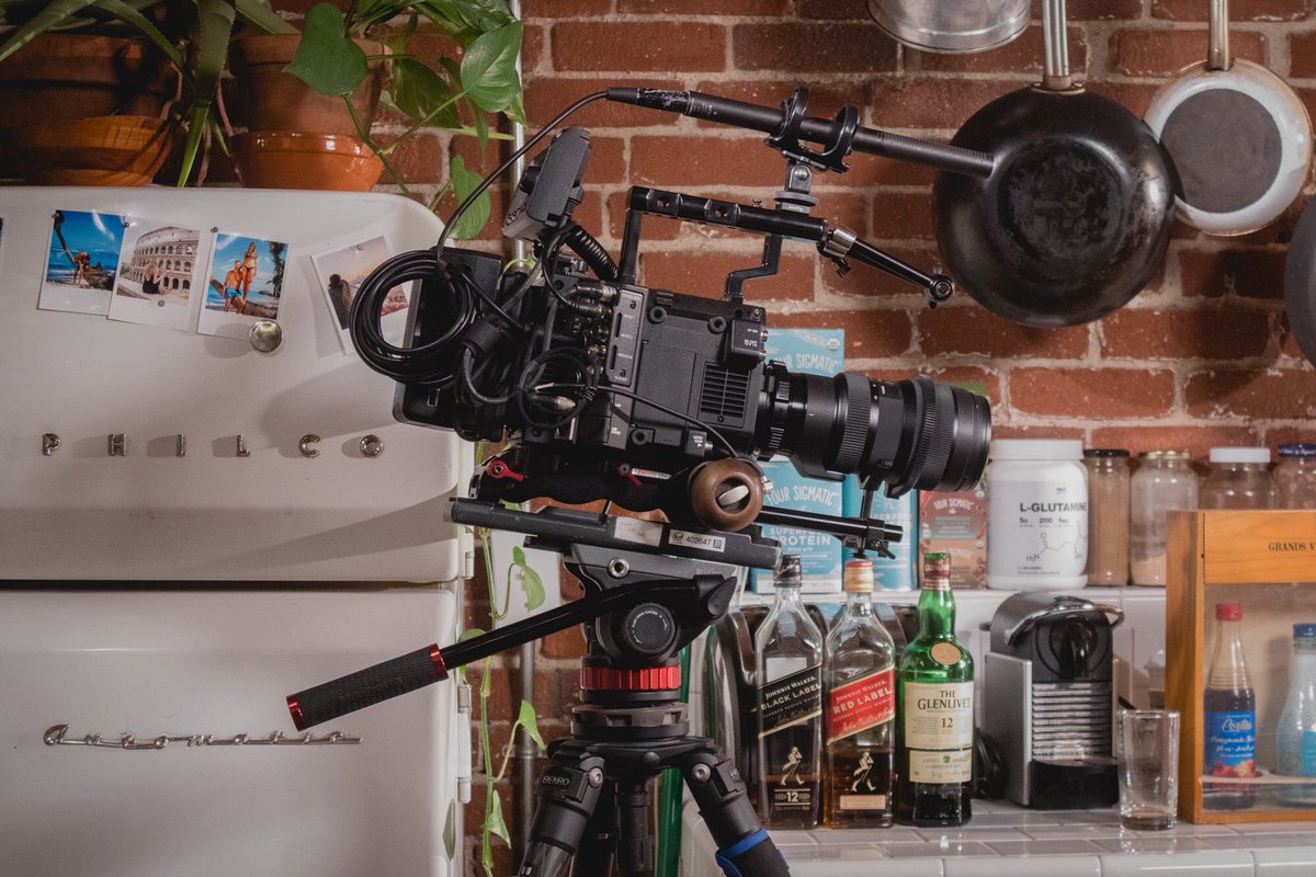blackElvis_13's tweet photo. 6) more BTS from Cooking show. I used window light and set up a China lamp on a 300B for the Key and a couple 60B for BG accent and we used practicals to fill in the rest of the set. Can’t share any actual #photography yet @NanliteGlobal #varicam #Netflix #photographer https://t.co/4fpl2HUkOC
