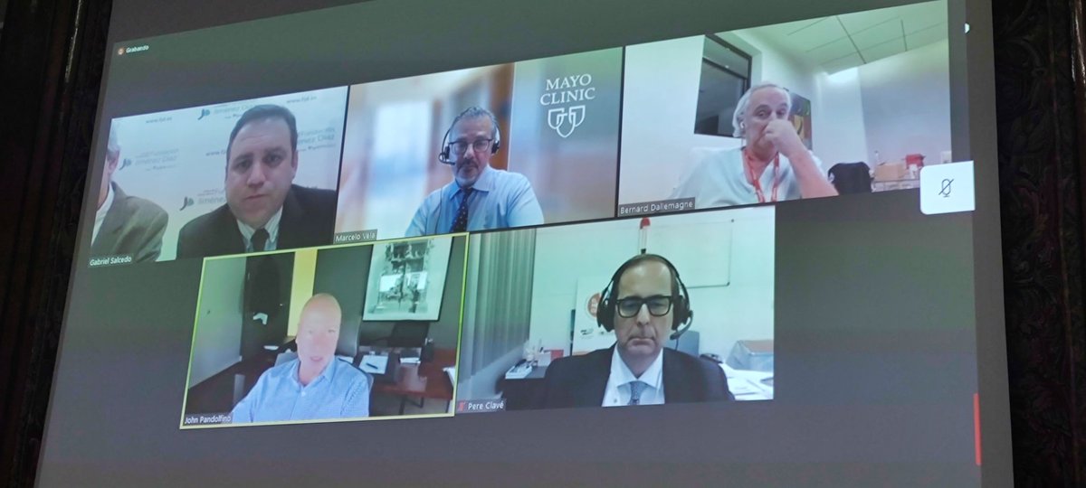 The last session for today with them: S. DeMeester, J. Pandolfino, B. Dallemagne, <a href="/gsalcedoca/">Gabriel Salcedo</a> M. Vela &amp; P. Clavé

Thank all the speakers and registered participants for their participation

See you tomorrow!!!🙋🙋 

<a href="/AEC_CEG/">AEC_CEG</a> <a href="/ISDE_net/">ISDE.net</a> <a href="/Hospital_FJD/">Fundación Jiménez Díaz</a>