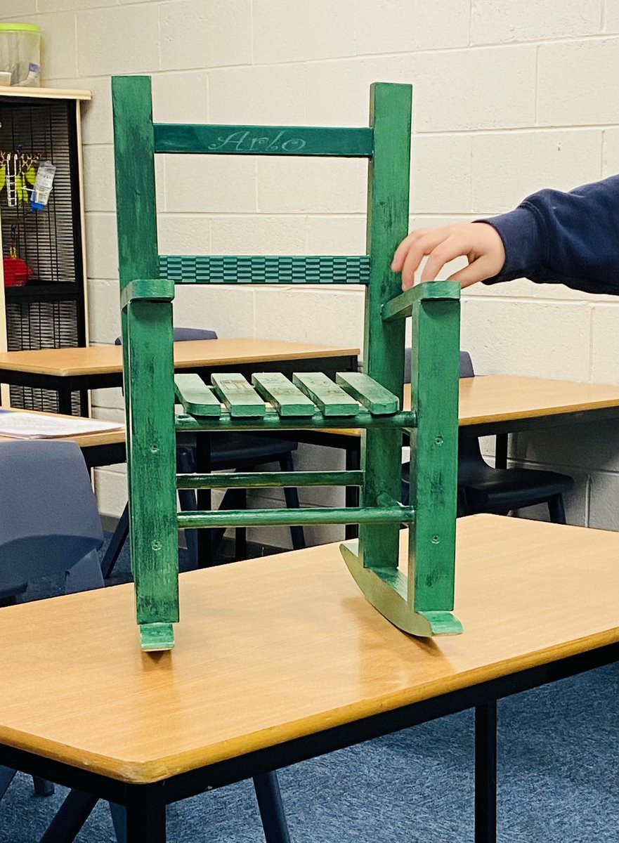 shazzaedwards's tweet photo. One of our Year 9B pupils @LeverParkSchool with the chair they made during their D & T Lesson @bolton_pru 🪑#verypround👍 https://t.co/rHVG6f2va6
