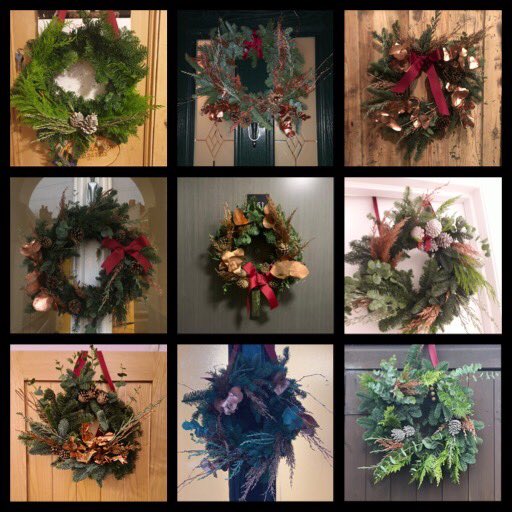 London_ODT's tweet photo. Our team meeting had to revert to a virtual format today but we still got to enjoy our planned festive activity -some wreath making with @columbia_floral -here are the amazing wreaths that were made by members of our team! Thanks to the on call team who covered activity for us 💗 https://t.co/tGfLvr0sTm