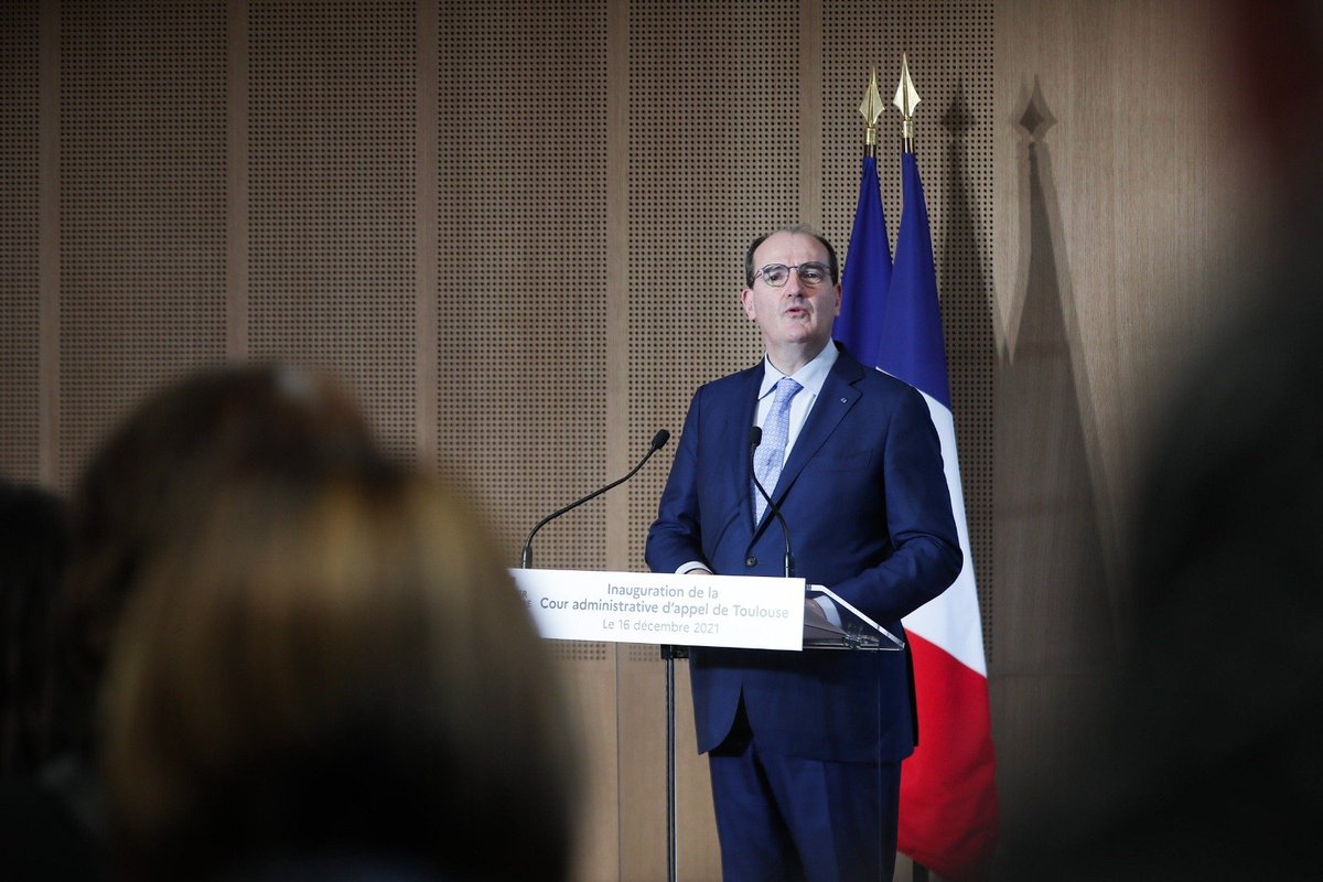 PrefetOccitanie's tweet photo. ⚖️#Inauguration de la nouvelle Cour administrative d’appel de #Toulouse aujourd’hui par le Premier ministre accompagné du Ministre de la Justice.
👨‍⚖️ Composée de 21 magistrats et 25 greffiers
Dès mars 2022, elle jugera en appel les jugements des TA de Toulouse, Montpellier &amp; Nîmes https://t.co/gYDxxvxv5q