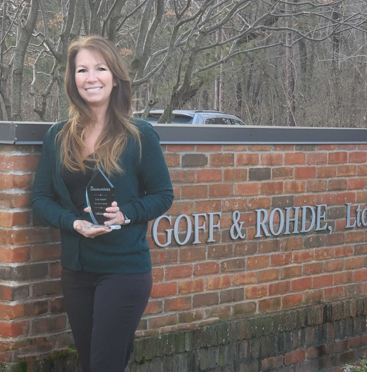 Bye, Goff &amp; Rohde is pleased to announce that Lana Ament, Office Assistant, has been recognized by the Wisconsin Law Journal as a 2021 Unsung Hero. The Unsung Heroes award recognizes legal support staff who excel in providing exceptional service and assistance behind the scenes.