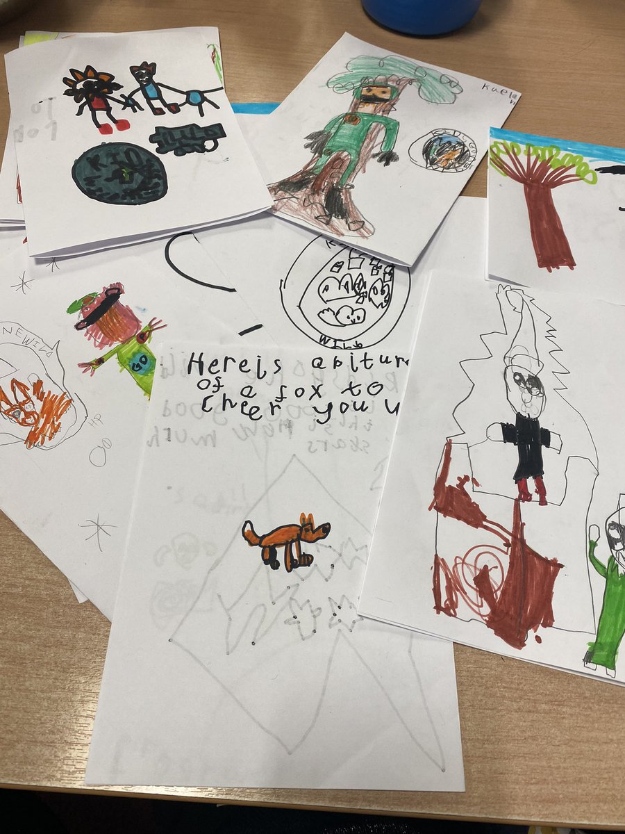 HarrysmuirPS's tweet photo. P2a were busy making cards to thank Rob at Kids Gone Wild for a fantastic term of outdoor learning. #KindnessThursday https://t.co/1wv57ZKwqz