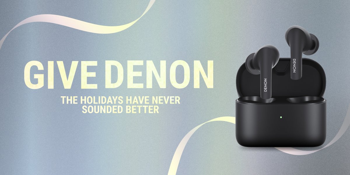 Denon Europe (@denonuk) on Twitter photo Denon Wireless Earbuds make the perfect last minute gift🎁 With Sound Master tuning and extended listening time, the holidays have never sounded better. Shop now: bit.ly/3E6yfN7 Denon Wireless Earbuds make the perfect last minute gift🎁 With Sound Master tuning and extended listening time, the holidays have never sounded better. Shop now: bit.ly/3E6yfN7