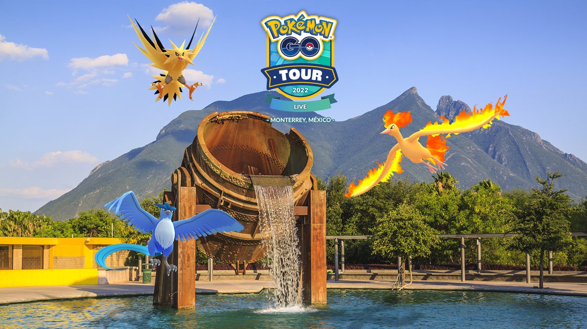 PokemonGoAppLA's tweet photo. ¿Se va a hacer, o no se va a hacer? Por primera vez, México será sede de un evento de Pokémon GO: el #PokemonGOTour En Vivo en Parque Fundidora, Monterrey, el 27 de Febrero de 2022. ¡Obtén tus entradas ya! 📝 Más información: https://t.co/8xseXlrrP9 https://t.co/8TV0hnb1By