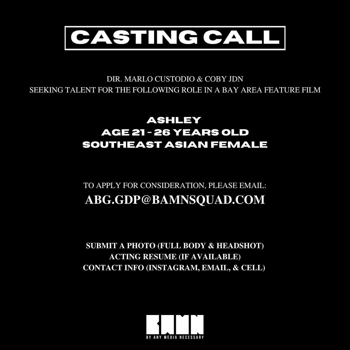directormarlo's tweet photo. Motivated to tell our stories 🙏🏽🎥. #asianamerican #southeastasian #independentfilm #bayarea #pinoy #filipinoamerican #castingcall https://t.co/F9JuI6eaYc