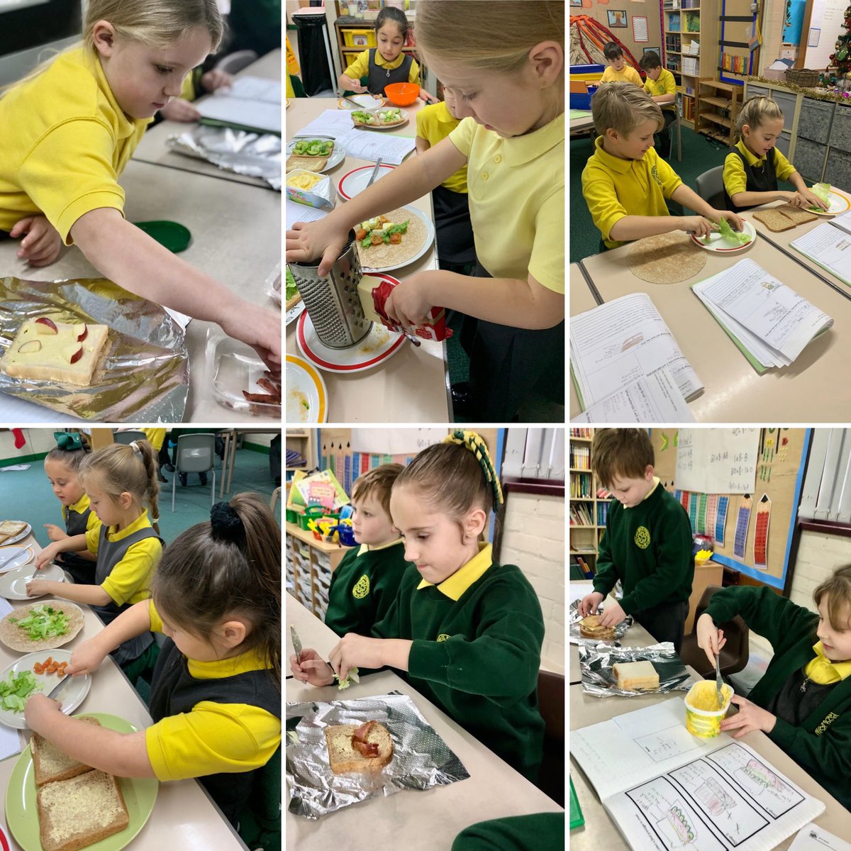 ChristChurchCoE's tweet image. Year 3 were certainly adventurous with their sandwich designs for their DT project. Would anybody else like to try and cheese, tuna and apple sandwich!? It went down a treat with our young chefs! 🧑🏽‍🍳🥪 #interesting #DTProject #appetising #healthyeating #foodtech