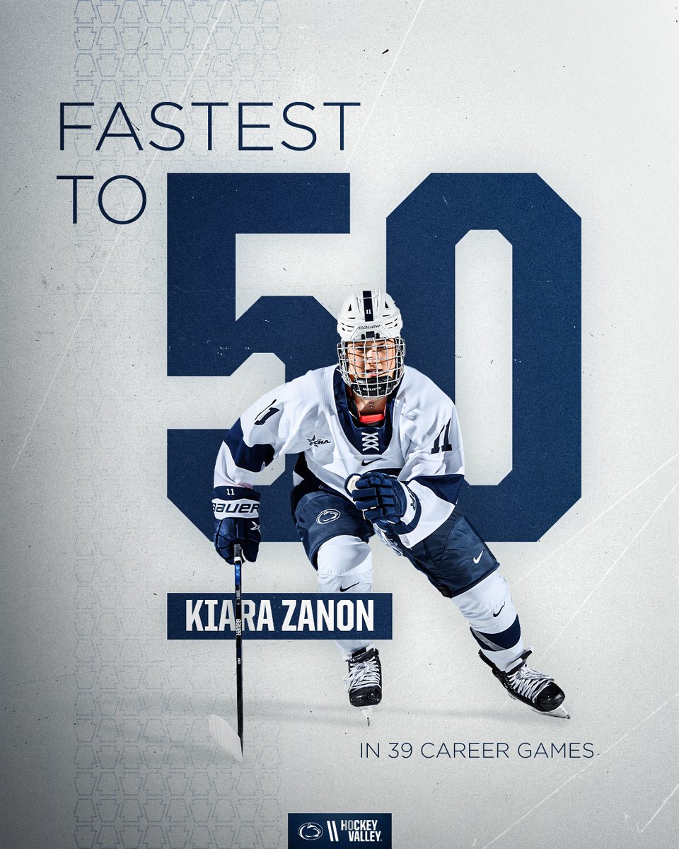 The fastest to 5️⃣0️⃣ points in program history...<a href="/kiarazanon11/">Kiara Zanon</a> 🤩

 #WeAre #HockeyValley