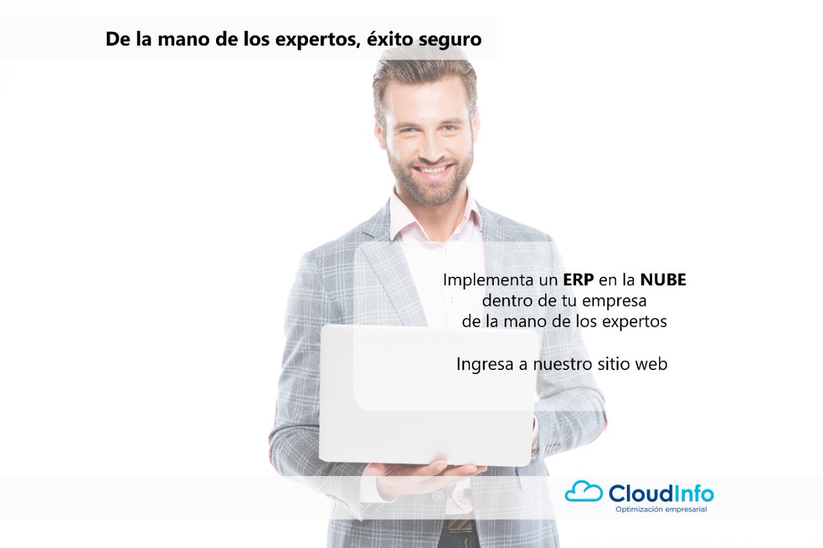 Implementa un sistema ERP en la NUBE en tu empresa de la mano de los expertos 
Ingresa a: cloudinfo.mx/por-que-cloudi…
#CloudInfo #ERP #Acumatica #empresario #ExitoEmpresarial #Consultoria #finanzas #cloudinfoerp #homeoffice
