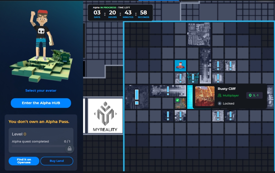 lukball77's tweet photo. @TheSandboxGame Rusty Cliff. The co-ordinates is 3, -1 https://t.co/T261Mt9Pnz