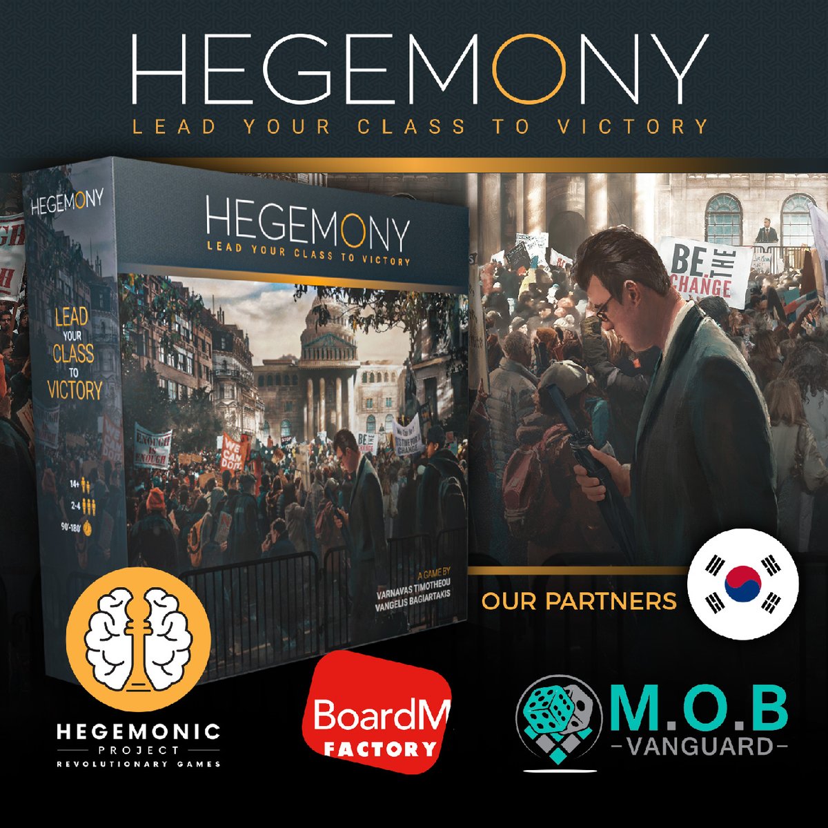 HegemonicP's tweet photo. Dear #Korean #Hegemons,
We are very excited to announce that we teamed up with @boardm in order to bring you the Korean Version of #Hegemony!
@MOBVanguard1 https://t.co/Wz5rxujN0J