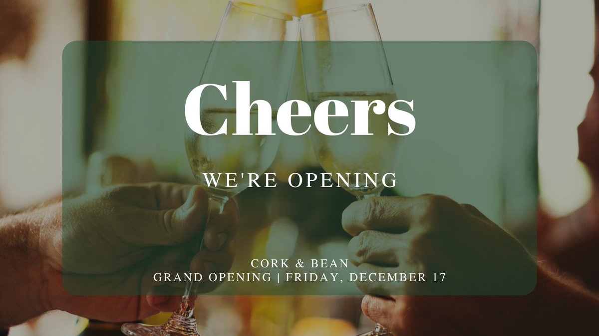 Cork and Bean tweet media