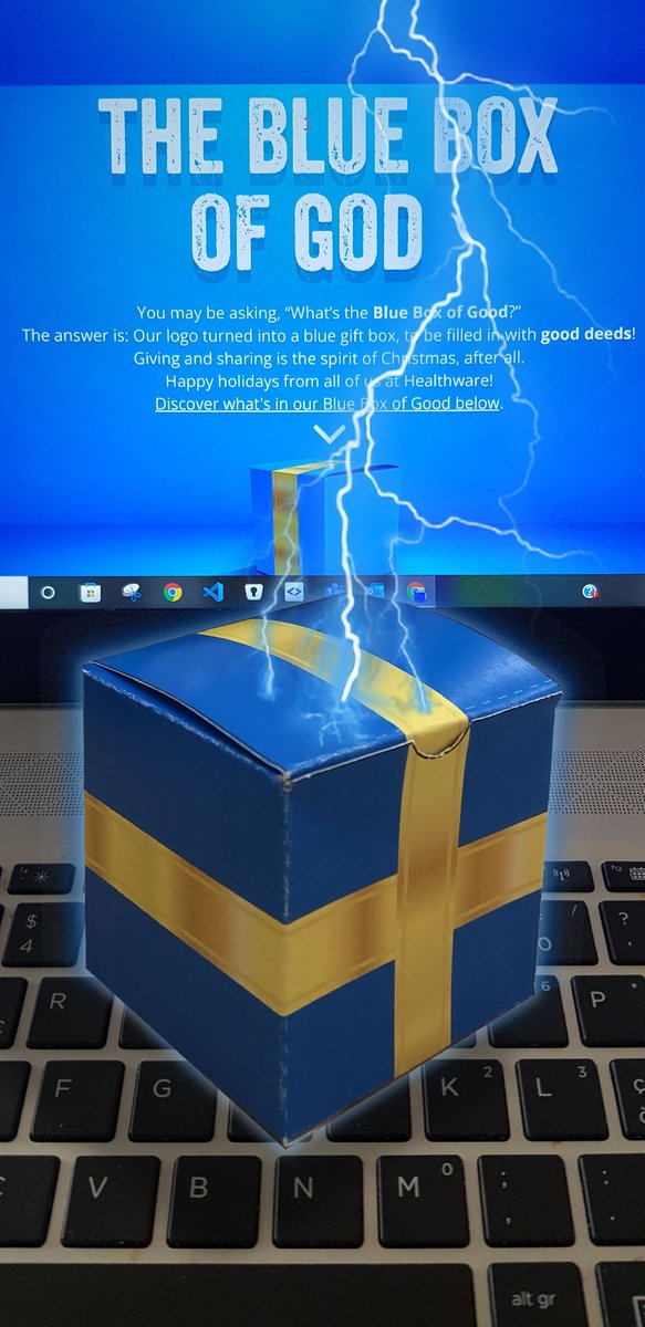 zeroottonove's tweet photo. This year we will donate our holiday movie budget to the charity and will donate more for each post shared on social media in support of the campaign we have lauched. This is my contribution! :D #blueboxofgood @healthware_intl #recyclehealth https://t.co/D8MnXpw70Q