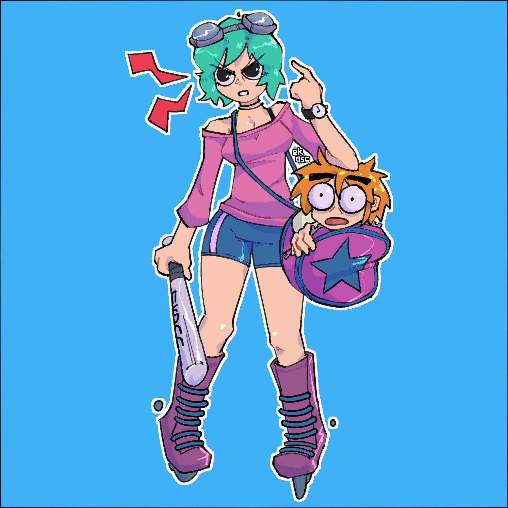 based off a panel from the excellent <i>scott pilgrim</i> novels