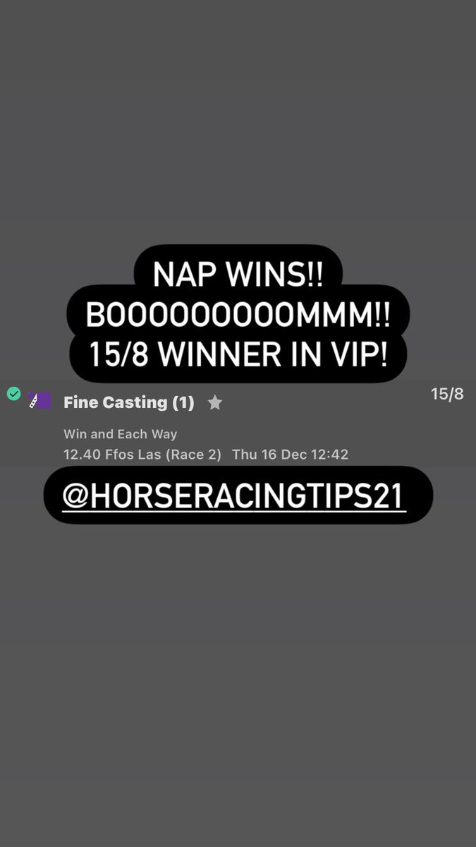 Another great day in VIP!😎

Feeling generous, Gonna do 2 £50 GIVEAWAYS! 💷💷💷💷💷

All you have to do it LIKE, RETWEET AND FOLLOW BOTH ACCOUNTS BELOW⤵️

@Horsera58509819 
@E_S_B_T_21 

You must do all off the above I’ll pick 2 winners once it hits 100 retweets.