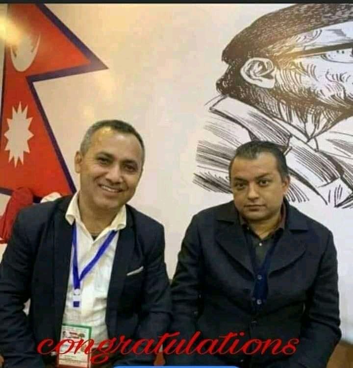 नेपाली काङ्ग्रेसको महामन्त्रीमा निर्वाचित हुनु भएकोमा श्री गगन कुमार थापा <a href="/thapagk/">Gagan Thapa</a> र श्री विश्वप्रकाश शर्मा <a href="/bishwaprakash77/">Bishwa Prakash शर्मा</a> लाई हार्दिक बधाई एवम् सफल कार्यकालको शुभकामना।