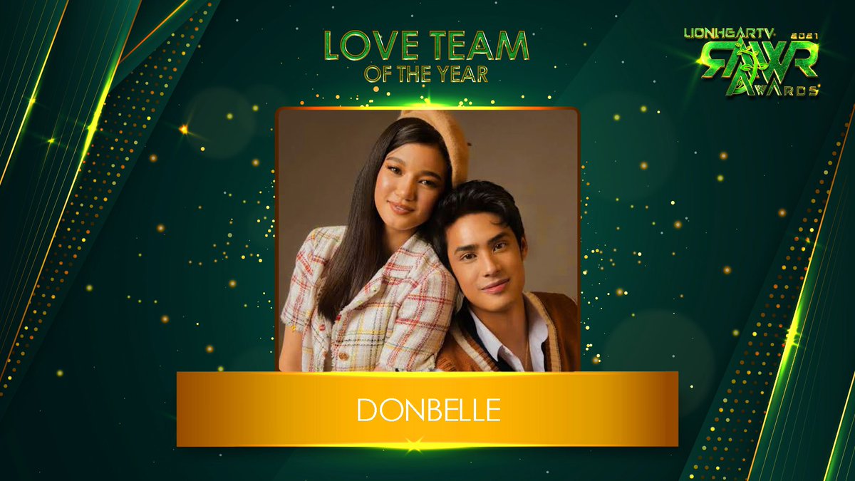 DONBELLE BAGGED THREE AWARDS at the #RAWRAwards2021 

🏆 Breakthrough Artists of the Year
🏆 Digital Series of the Year
🏆 Love Team of the Year

Congratulations, DonBelle!

CongRAWRts DONBELLE

#DonBelle 
#DONBELLEmpire