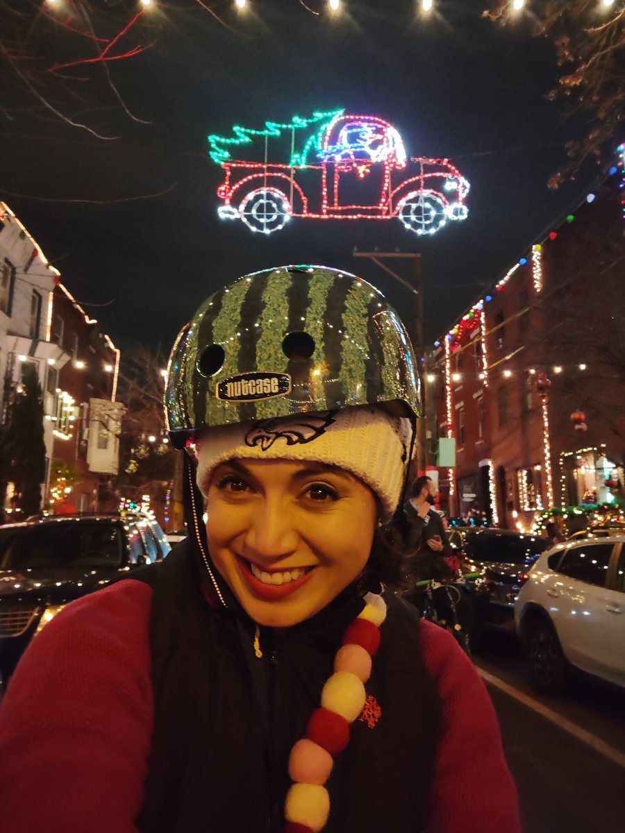 The spirit of Christmas and i #readytoroll at last night's @bcgp @wednightrides Christmas lights ride!
#lookmom
