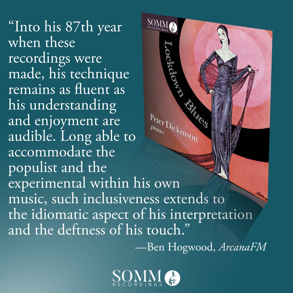 SOMMRecordings's tweet photo. Wonderful recommendation for Peter Dickinson's #LockdownBlues from @arcanafm:  https://t.co/EtGBQwi8GM https://t.co/yH9ESUPLeF