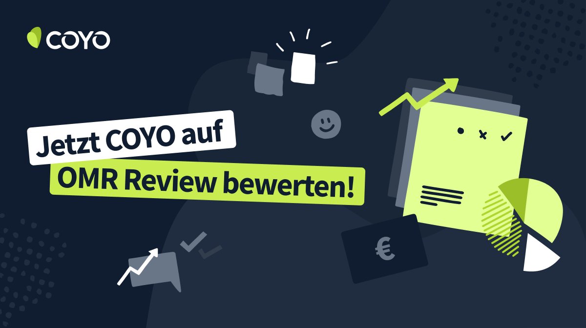 Wir legen Wert auf eure Meinung – deshalb schenken wir jedem, der COYO auf OMR Reviews bewertet einen 20 € Amazon-Gutschein! Schnell mitmachen und dann fröhlich Weihnachtsgeschenke shoppen gehen. 🎁

bit.ly/3DUAgMs