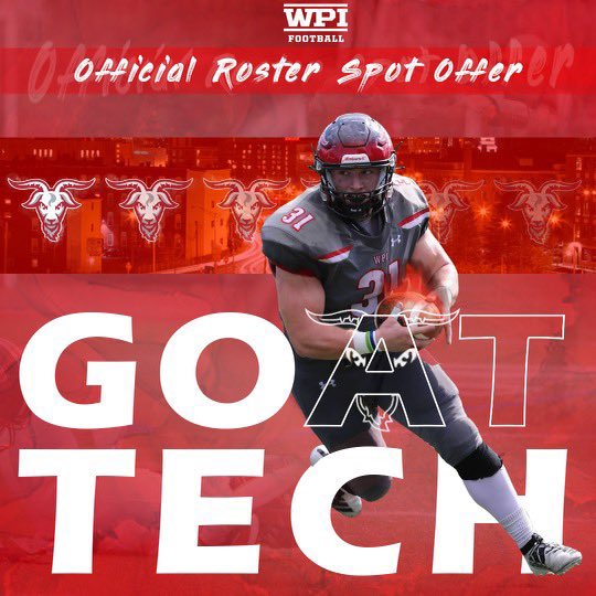 Blessed to receive my first offer from WPI. Huge thanks to @CoachGrav and <a href="/CoachRobFB/">Chris Robertson</a> for this opportunity!
