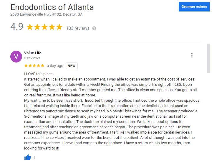 EndoOfATL's tweet photo. "I LOVE this place." is great to hear, when you are an Endodontist... Thanks Value Life!!! https://t.co/1iHitwnmUN