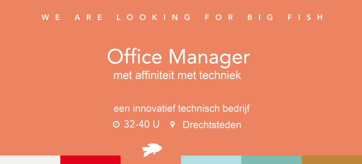 ProAssistanceNL's tweet image. Office Manager met affiniteit met techniek | een innovatief technisch bedrijf | 32 - 40 uur | Drechtsteden | bit.ly/3p0jcR3

Ben je een regel- en organiseertalent met een ondernemende houding? Wellicht is dit dan een passende functie voor jou. Lees verder via de link.