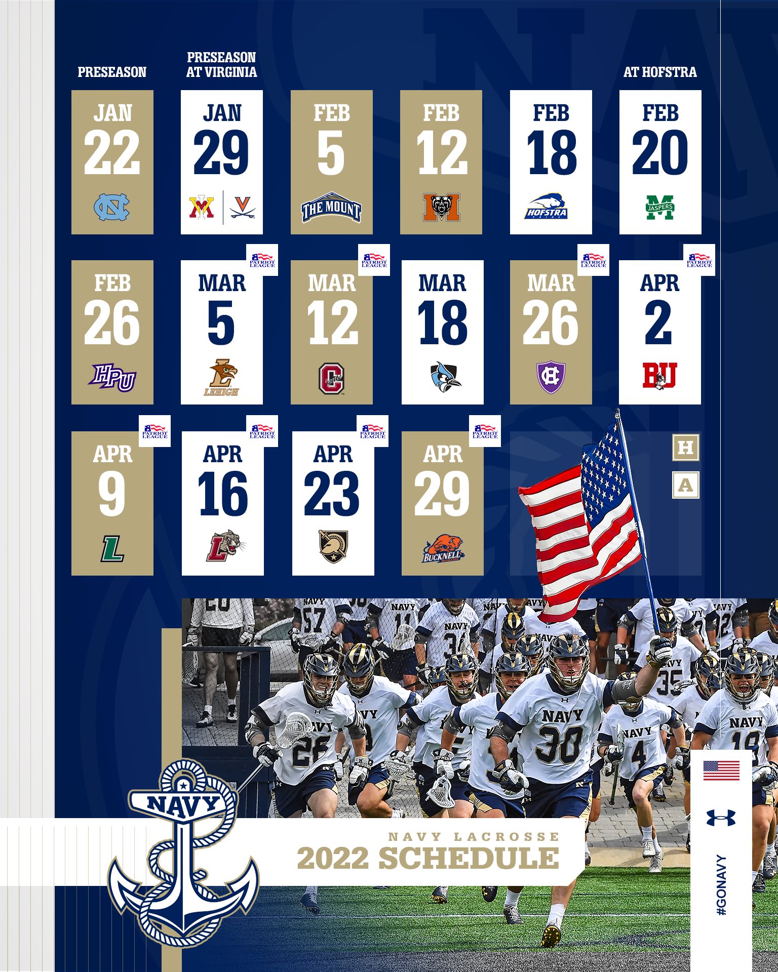 Navy Lacrosse Schedule 2022 Navy Men's Lacrosse On Twitter: "🚨🚨🚨Damn The Torpedoes - Full Speed  Ahead! Navy Lacrosse Fans We Are Looking Forward To Seeing You Out In Full  Force This Season! Https://T.co/Ilzpo98Wrj #Gonavy⚓️🇺🇸  Https://T.co/Bwvdbaglmd" /