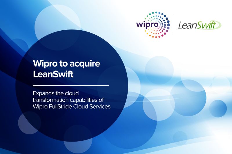 LeanSwift's tweet image. Wipro to acquire LeanSwift. Expanding the cloud transformation capabilities of Wipro FullStride Cloud Services.