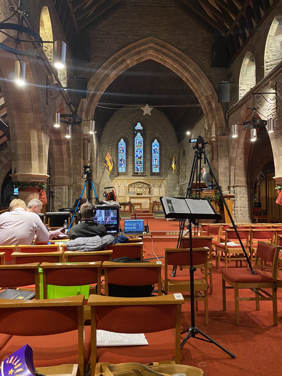 Remote Carol Service recording now set-up made possible by our fabulous technicians <a href="/Grange_Cheshire/">The Grange School</a> Merry Christmas 🎄