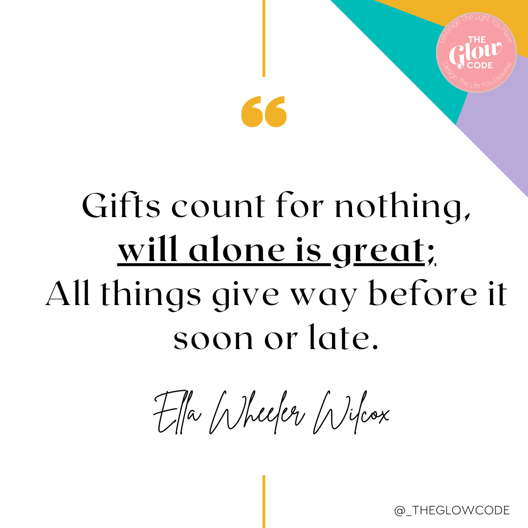 _theglowcode's tweet image. Good afternoon ladies!

I know y&apos;all got gifts.  Many of you are abundantly gifted.  But here&apos;s the thing...force of will is what wins the day.

👉🏾We all know people who are NOT particularly gifted (or even talented) BUT THEY ARE TENACIOUS...so they win.

👉🏾Imagine wh