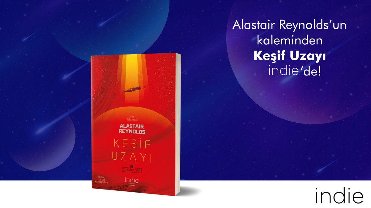 Gallerli bir astronomi profesörü olan Reynolds, "Evrende başka zeki varlıklar varsa, neden onlarla iletişime geçemedik?" sorusundan yola çıkan bir hikâye sunuyor.

Keşif Uzayı 
Alastair Reynolds 
Çeviren: Yasin Öner, Mert G. Önses 
1.Baskı: Haziran 2020 

tinyurl.com/kesifuzayi