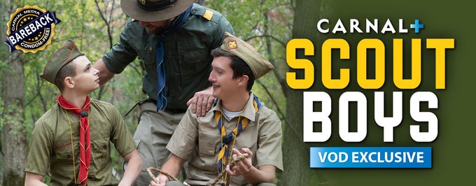 'SCOUT BOYS' Begin Their Journeys Into Manhood in @CarnalMedia's Scrumptious New HD Exclusive, Starring