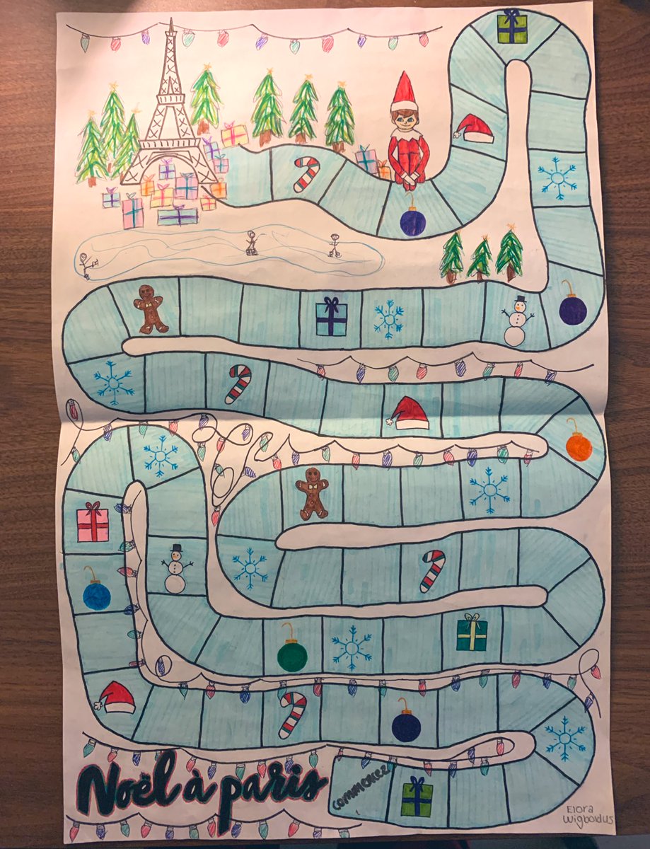 mmenaylor's tweet photo. Look at these beautiful board games that out Grade 10 Core French students made using l’impératif to give instructions. Fantastique! #FSL @StPeterCSS https://t.co/IbNNlT8Iat