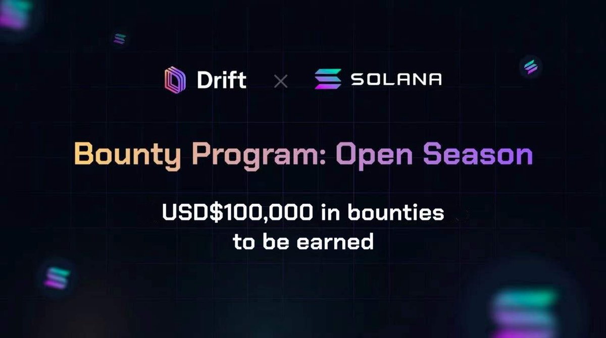 VelocityDEX's tweet photo. $100k Bounty Program Thread

@DriftProtocol x @SolanaFndn

Thanks to drifters who submitted bounties we now have 17 bounties live NOW, theres something for everyone!

Concluding 15/01/2022 (extensions can be approved)

View the bounties here: https://t.co/zTLirmiT6y https://t.co/IJR3Qpx5ti