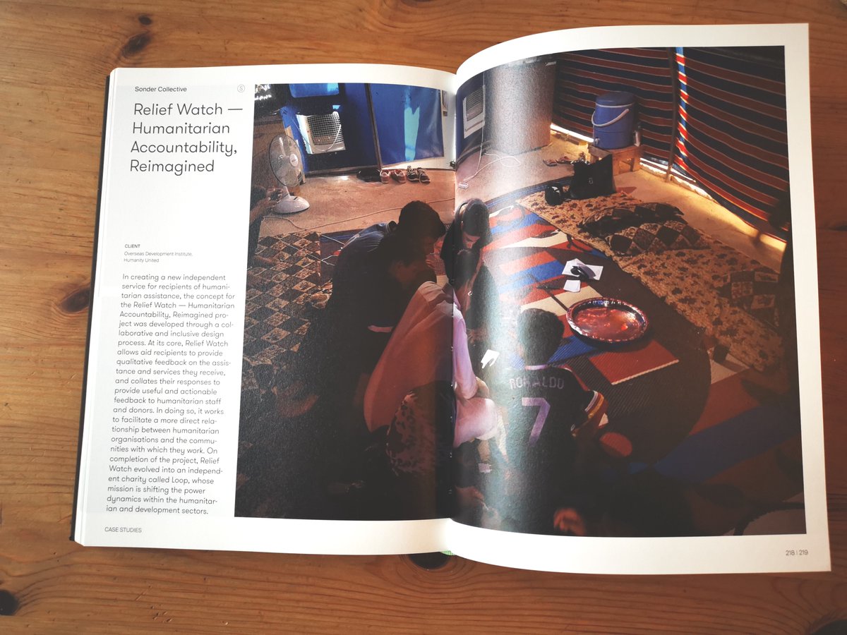 Delighted to see the work of <a href="/sonder_design/">Sonder Collective</a>
 featured in <a href="/victionary/">Victor Mukherjee</a>'s book Good by Design. We're continuing our work reimagining humanitarian accountability with communities around the world and <a href="/TalkToLoop/">Talk To Loop</a>