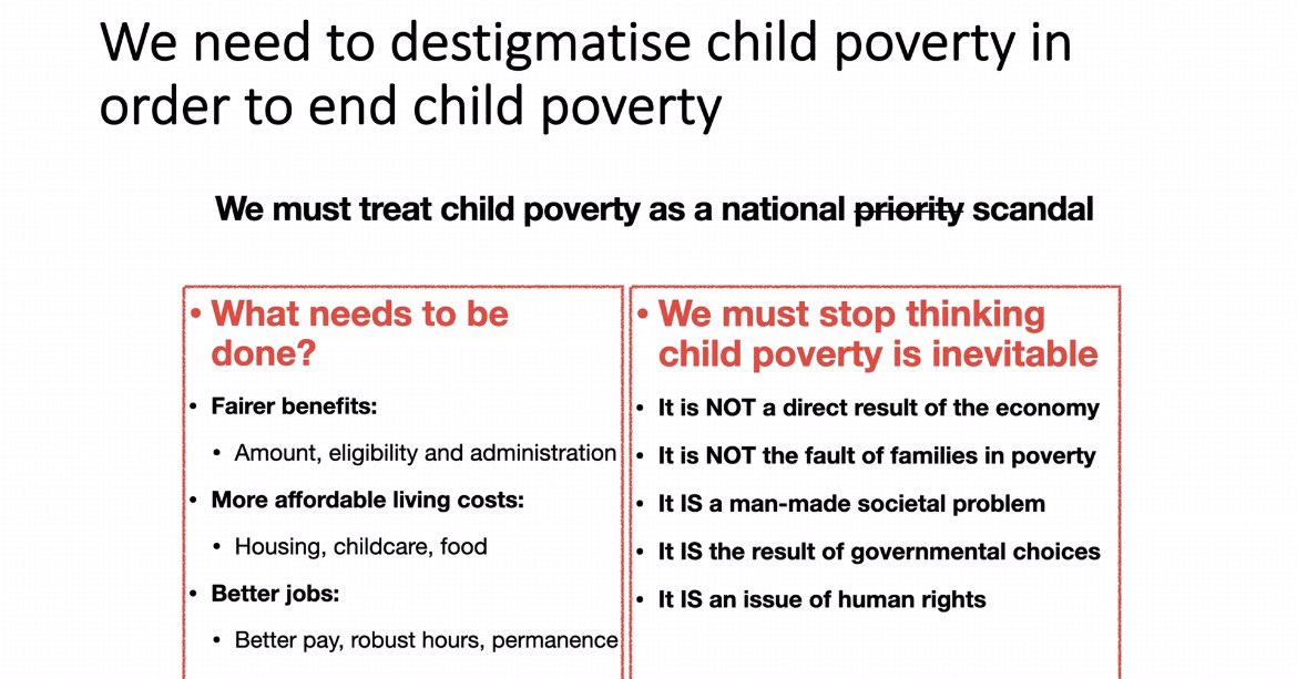 Child poverty is a political choice and political will could extinct child poverty in weeks. Thanks @wheezylikesund1 for a great talk #PovertyKillsChildren We must enshrine child rights in UK law !