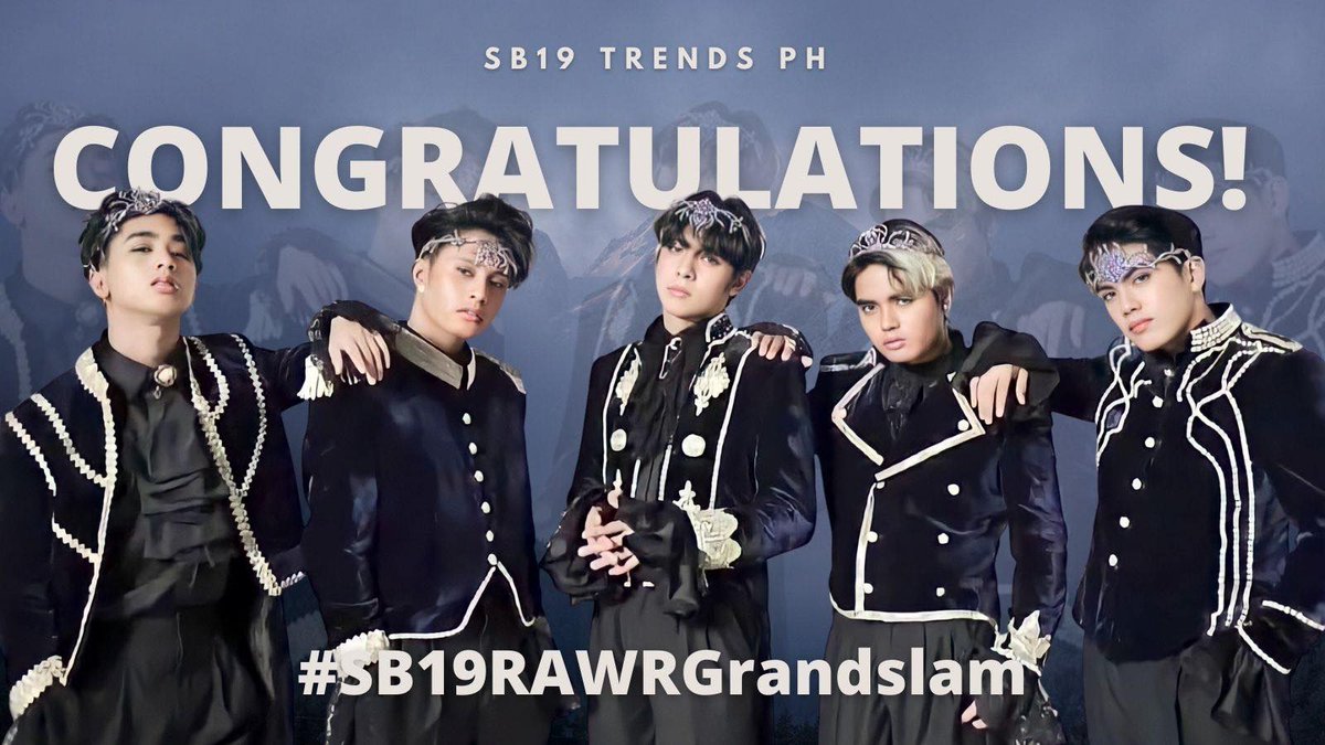 SB19 and ATIN’s RAWR Awards 2021:
- Song of the Year (MAPA) 🏆
- Favorite Performer 🏆
- Favorite Group 🏆
- Fan Club of the Year (A’TIN) 🏆 
- Royal Pride 🏆

Thank you, RAWR AWARDS. Congratulations SB19 &amp; A’TIN 💙

<a href="/SB19Official/">SB19 Official</a> #SB19
#SB19OZCinemaScreening
#SB19onRAWRAwards