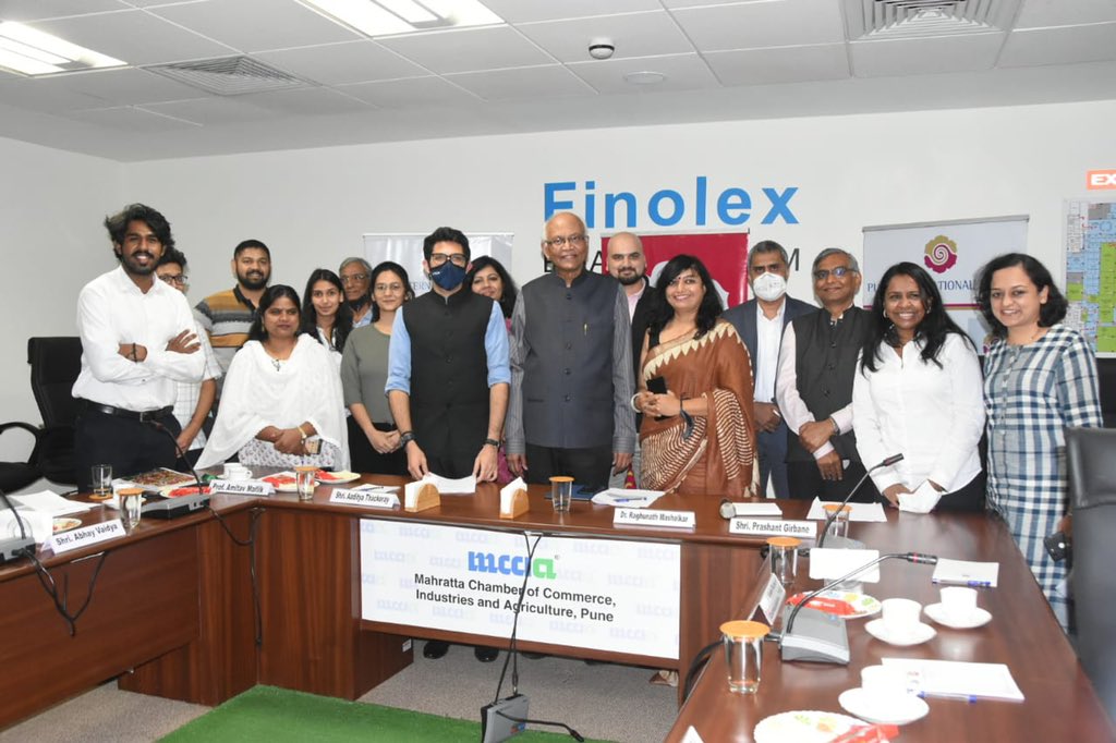 It was an honour to participate in a roundtable discussion with Dr. Raghunath Mashelkar sir, Prof Amitav Malik sir, Prashant Girbane ji, PMC, PCMC, PMRDA Commissioners &amp; young collaborators on updates for making the PMR region carbon neutral by 2030.